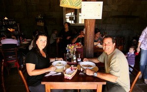 Na Cantina Vanni, um ambiente pequeno e familiar, saboreamos uma ótima massa.