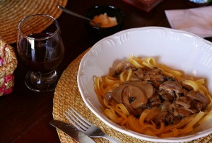 Fettucini ao Funghi da Cantina da Vanni, sapore di Italia !