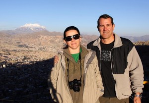 Registrando nossa passagem pela capital boliviana.